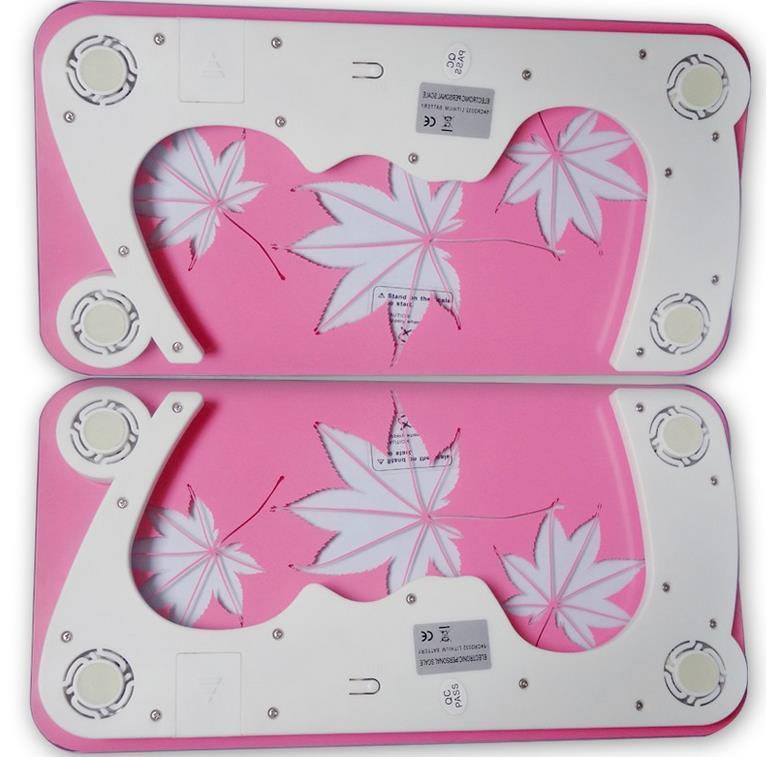 Pink Bathroom Electronic Digital Body Weight Scale 180kg