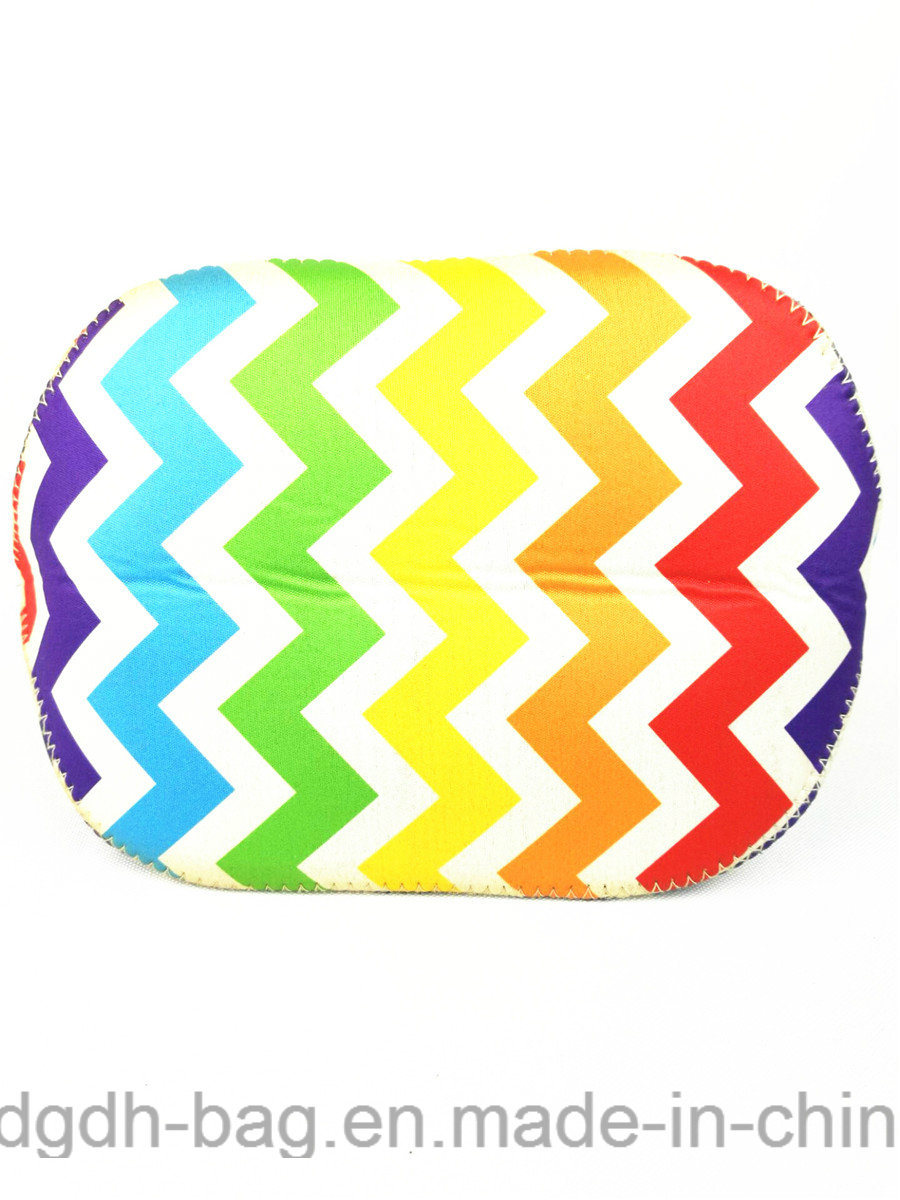 Beautiful Rainbow Neoprene Lunch Bag for Office Lady or Shool