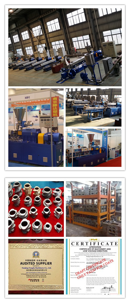 Tsh-30 PP/PC/PE/PVC Material Plastic Granulating Single Screw Extruder