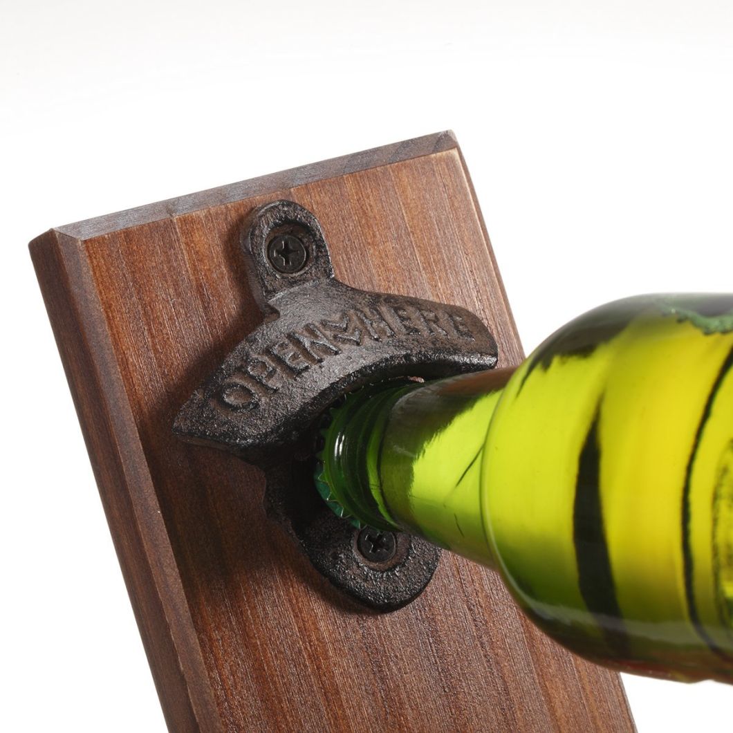 Pine Wood Wall Decoration Beer Bottle Opener