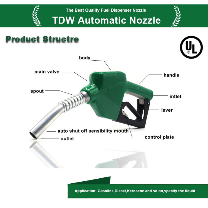 Opw Type Diesel Fuel Automatic Nozzle for Gas Station (TDW 11A)