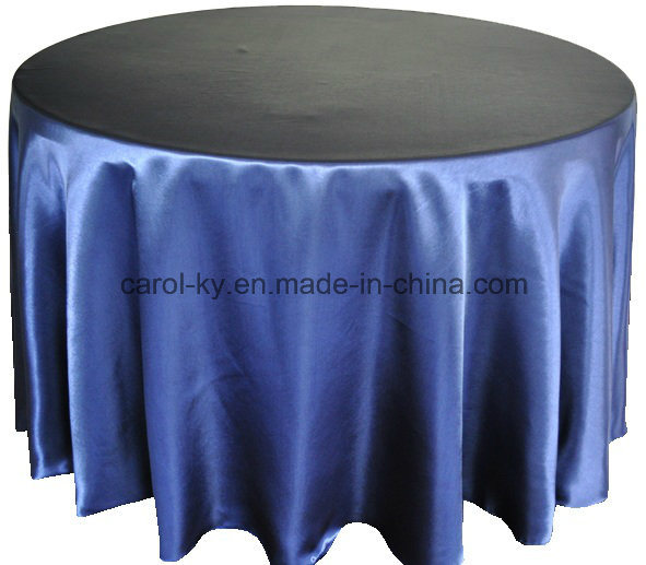 Round Plain Satin Hotel Table Cloth