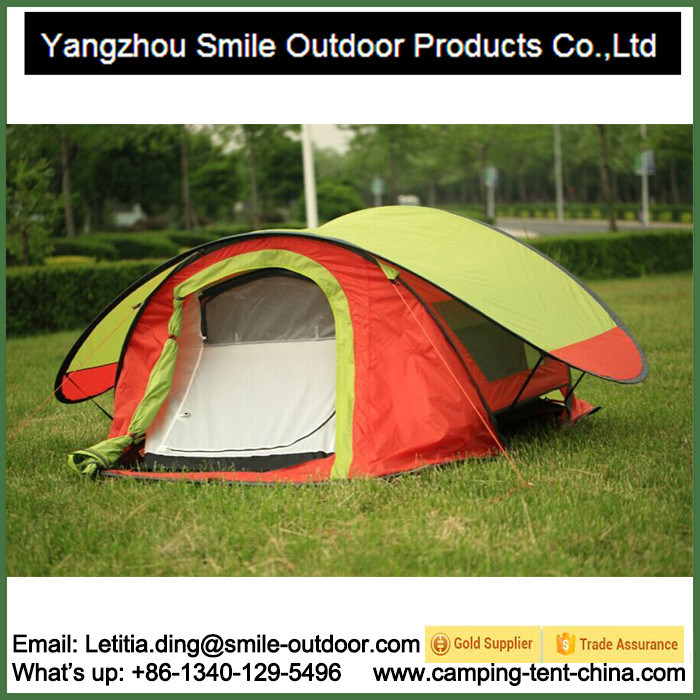 2-3 Person Double Layer Adjustable Windows Pop up Tent