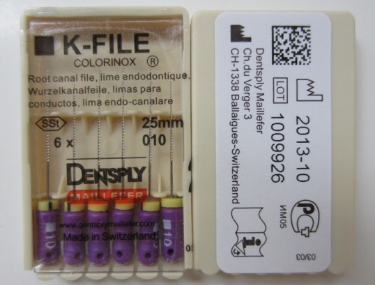 Dentsply Dental Files/Root Canal Files/Dental K H Reamers Files