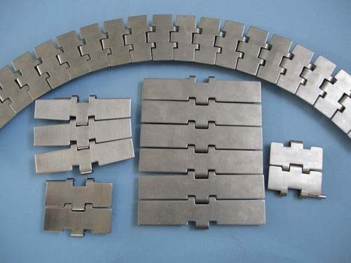 820 Single Hinge Straight Running Stainless Steel Flat Top Chain