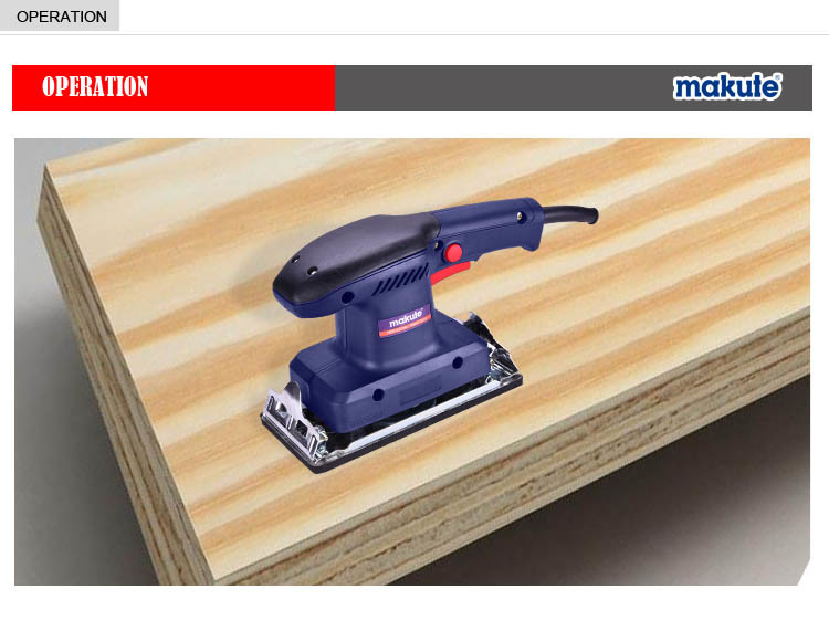 480W Makute Electric Wooding Machinery Orbital Sander (OS002)