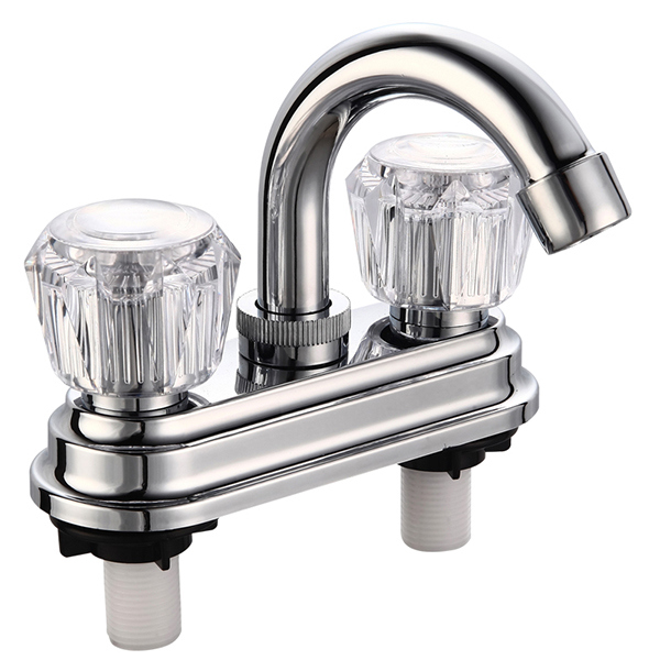 4 Inch ABS Plastic Basin Faucet with Chrome Surface