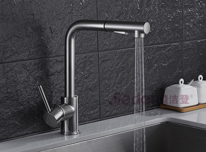 Pull out Spray Mixer Tap Kitchen Faucet (S46)