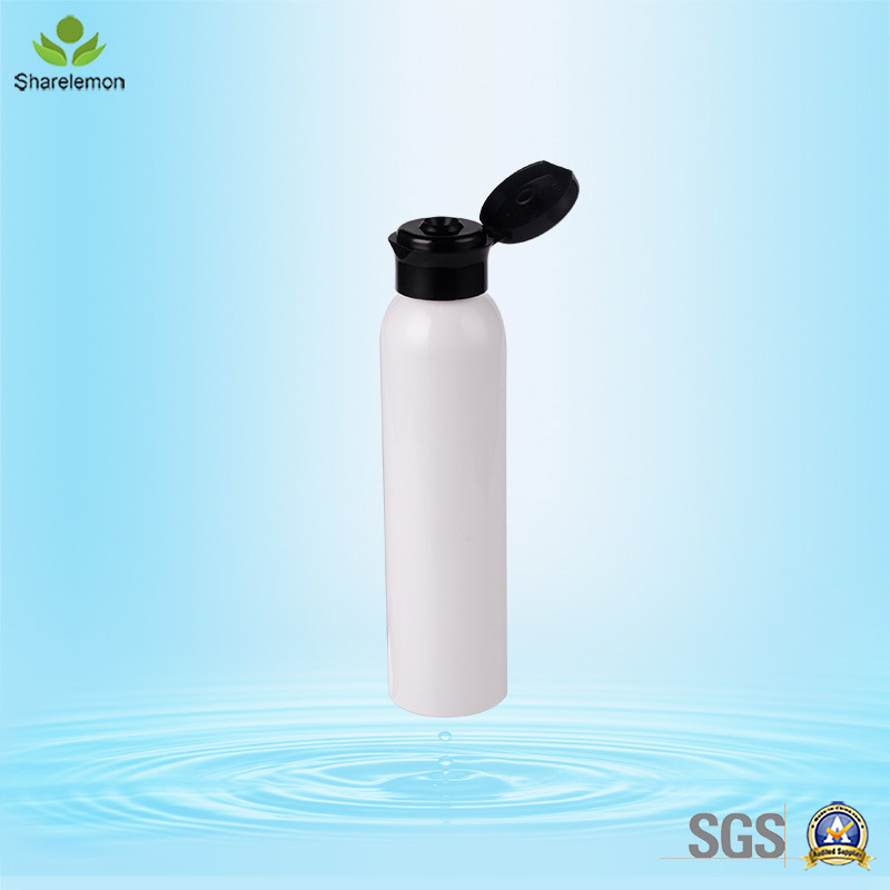 Clear Cosmetic Plastic Cylinder Bottles with Lotion Pump