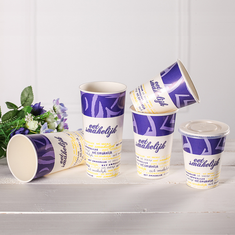 Custom Printed Disposable Cold Drinks Paper Cup