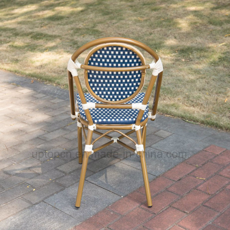 French Style Outdoor Restaurant Cafe Aluminum Rattan Chair (SP-OC443)