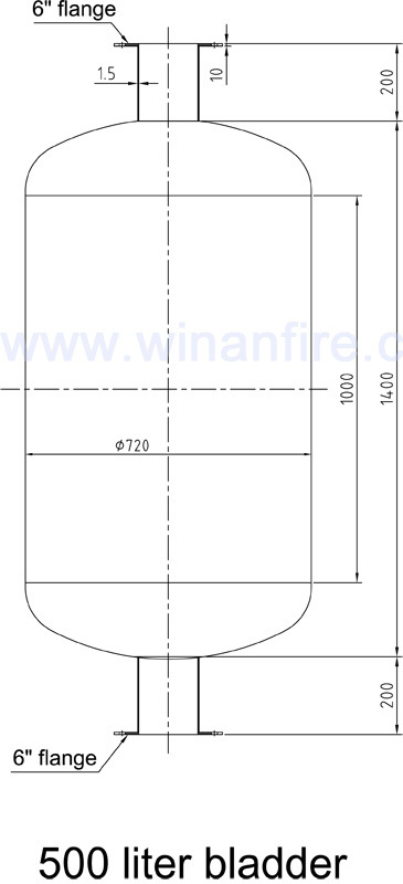 Rubber Bladder for Fire Fighting Foam Bladder Tank