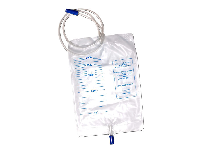 2000ml Pull-Push Outlet Valve Urine Bag