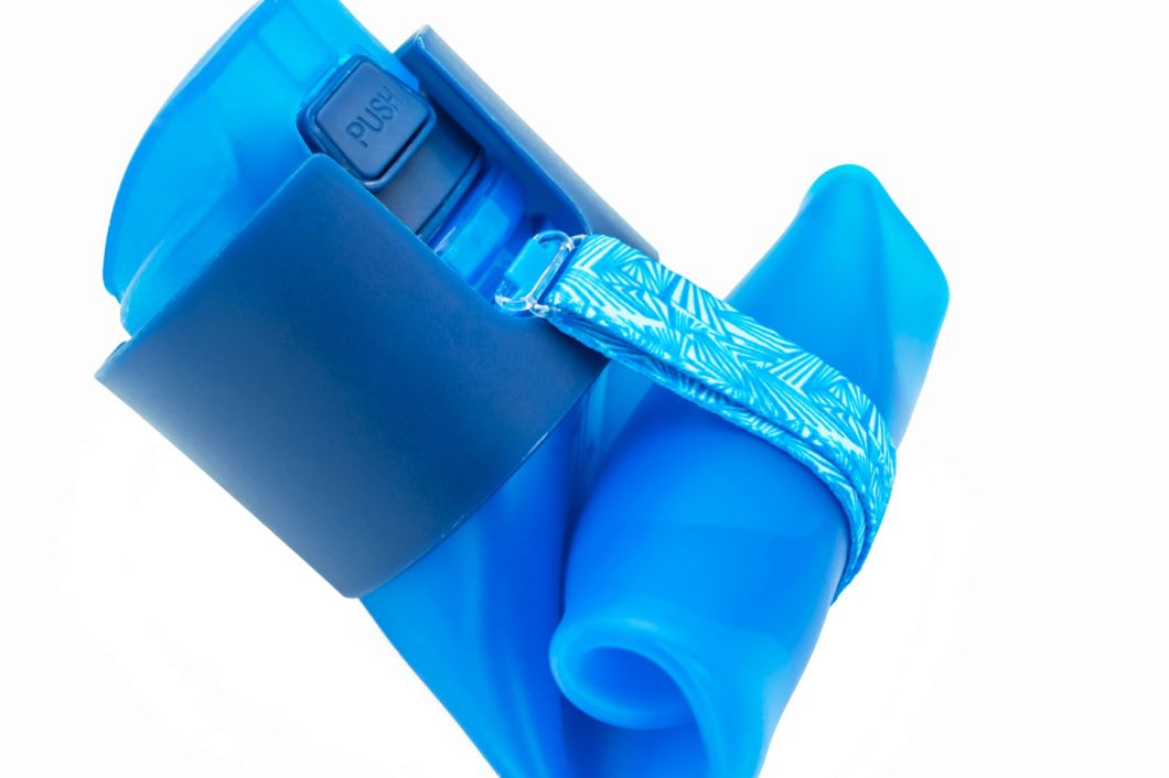 Big Size Collapsible Silicone Sports Drinking Water Bottle for Adults