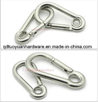 High Quality Custom Stainless Steel Carabiner Snap Hook with Eyes