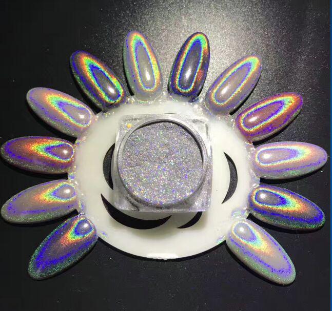 Glitter Mirror Effect Chrome Pigment Holographic Powder for Nails