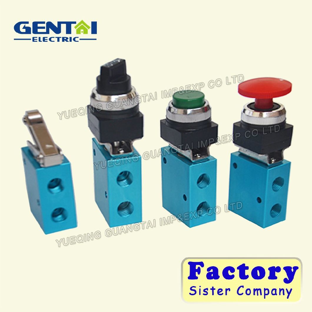 Good Quanlity Pneumatic Push Button Jm-06 2-Position 3-Way Manual Mechanical Valve