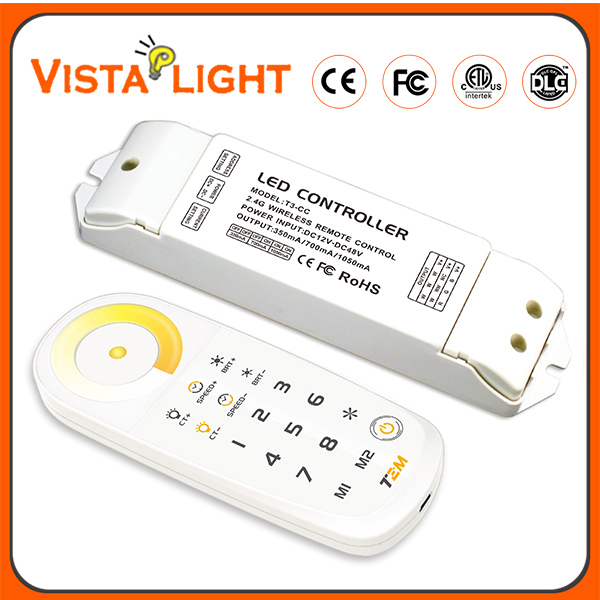 Partition Color Temperature 2.4G Wireless LED RGB Controller