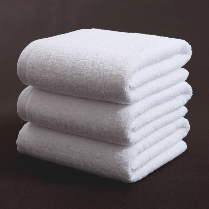 Plain Woven Fabric Cotton Wholesale Hotel Bath Towel