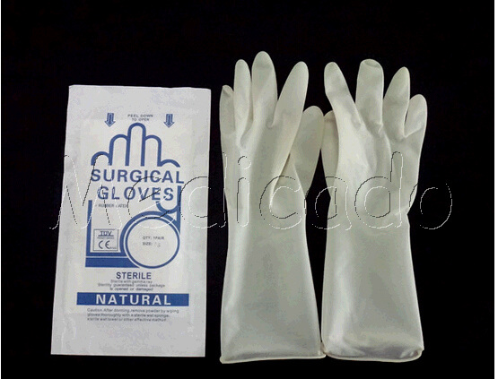 Disposable Latex Surgical Gloves (QDMH-7006)