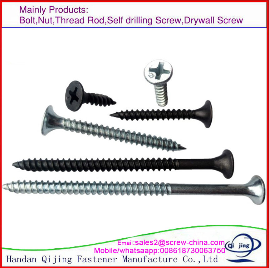 High Strengh Fine Thread Carbon Steel Drywall Screw