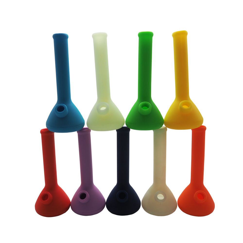 Smoking Silicone Water Pipe Straight Colorful Pipes Silicone Smoking Pipe
