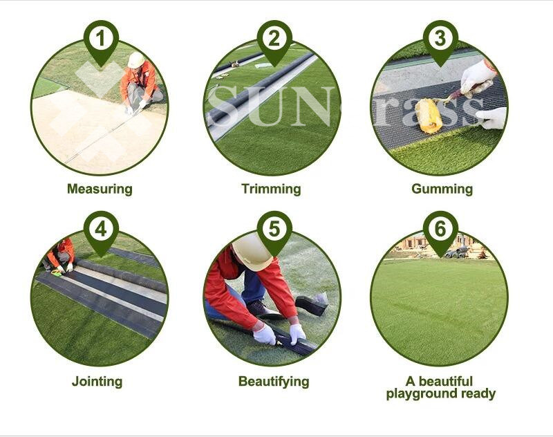 Environmental Artificial Grass, Artificial Turf with PP and PE for Home Garden, Landscape and Decoration (SUNQ-HY00252)