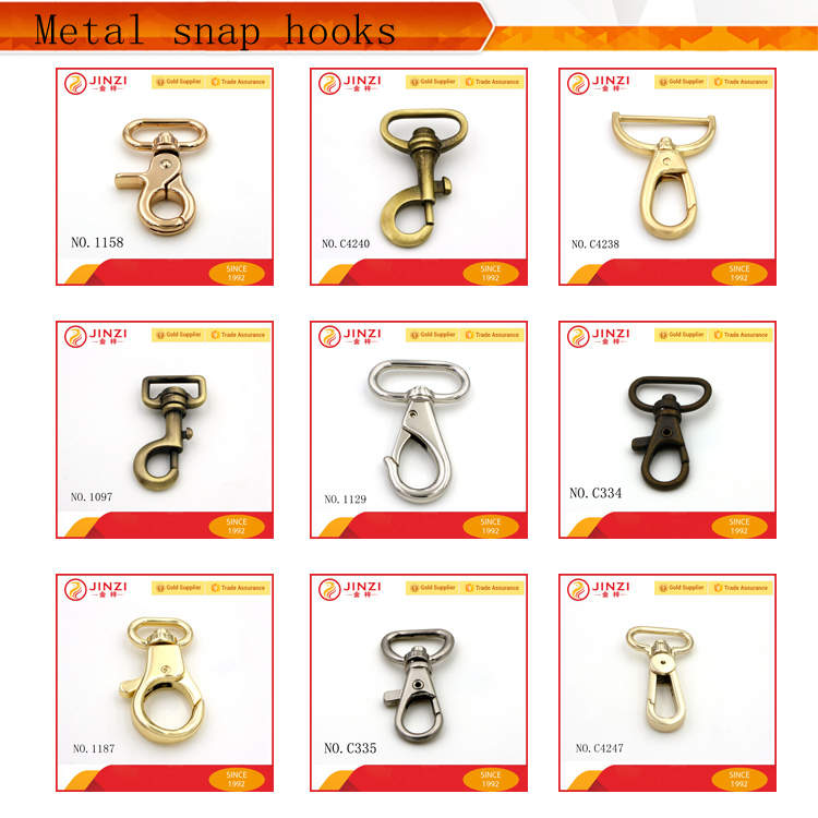 Custom Zinc Alloy Trigger Snap Hook for Bag or Pet