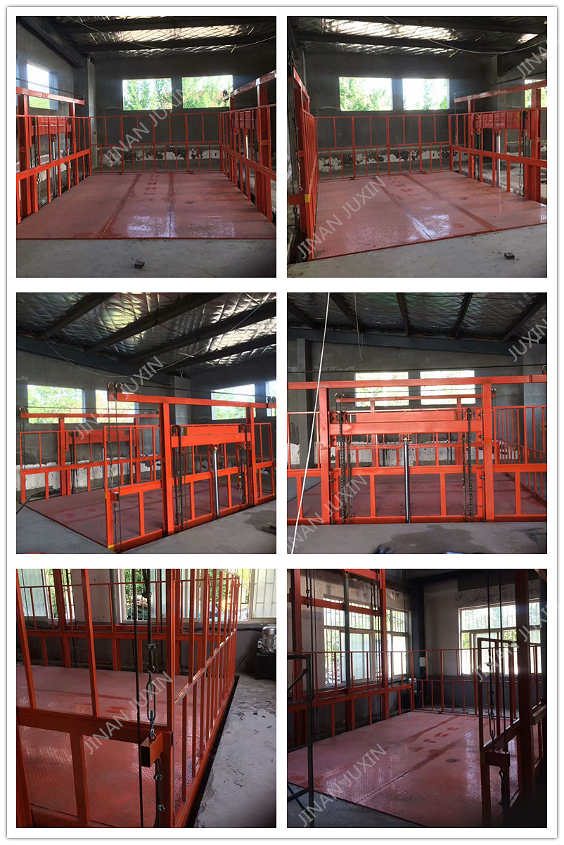 Customized Color Factory Direct Sale 10m 5ton Hydraulic Vertical Cargo Goods Material Lift Mechanism with Ce ISO Certification