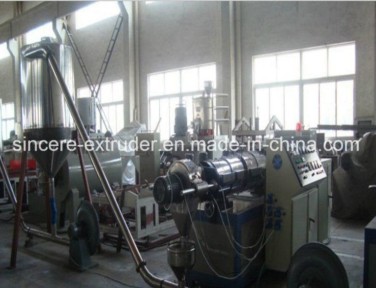 PVC WPC Granulating Line Pelletizing Machine with Hot Cut Type