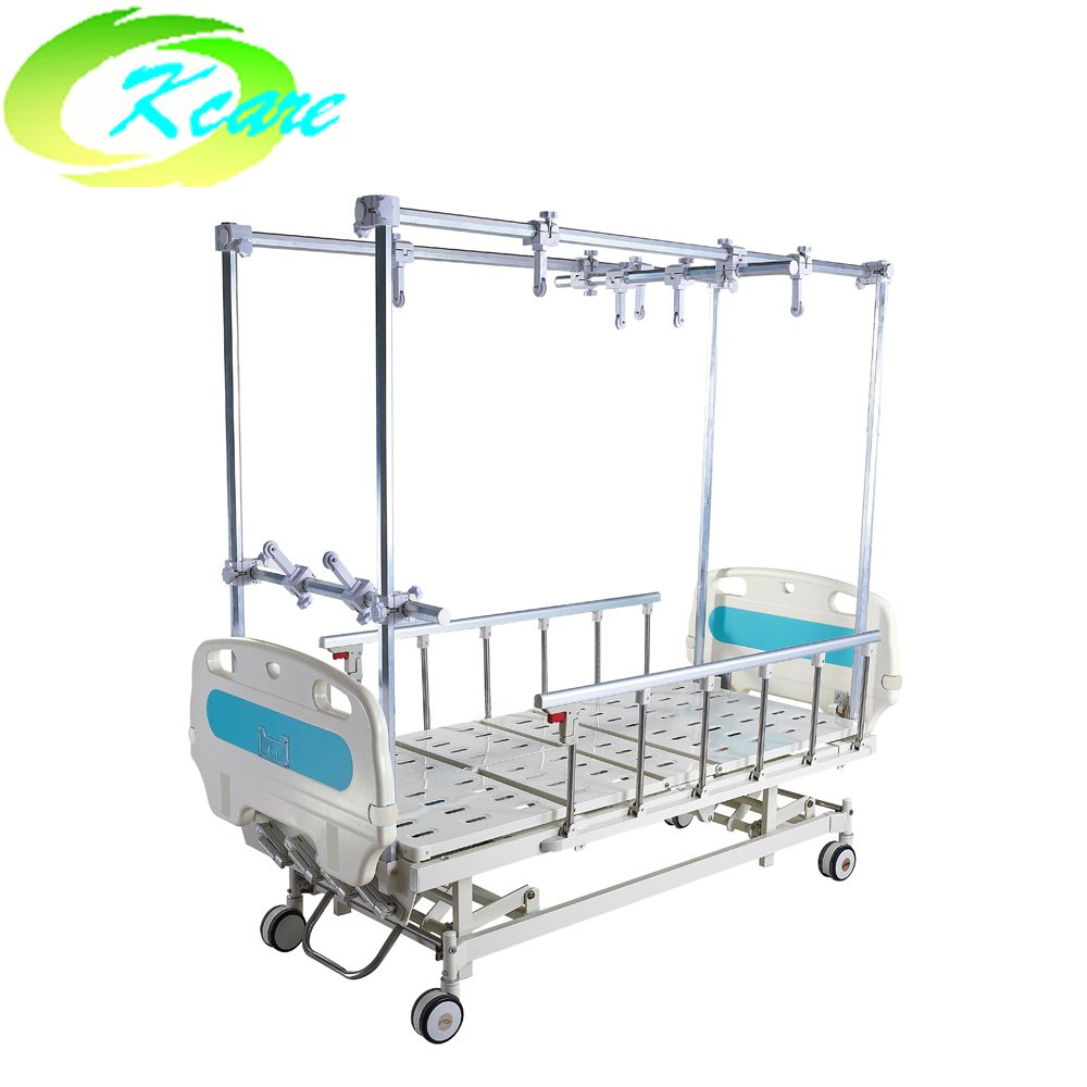 Rehabilitation Therapy Four-Crank Orthopaedics Hospital Bed with Double Traction
