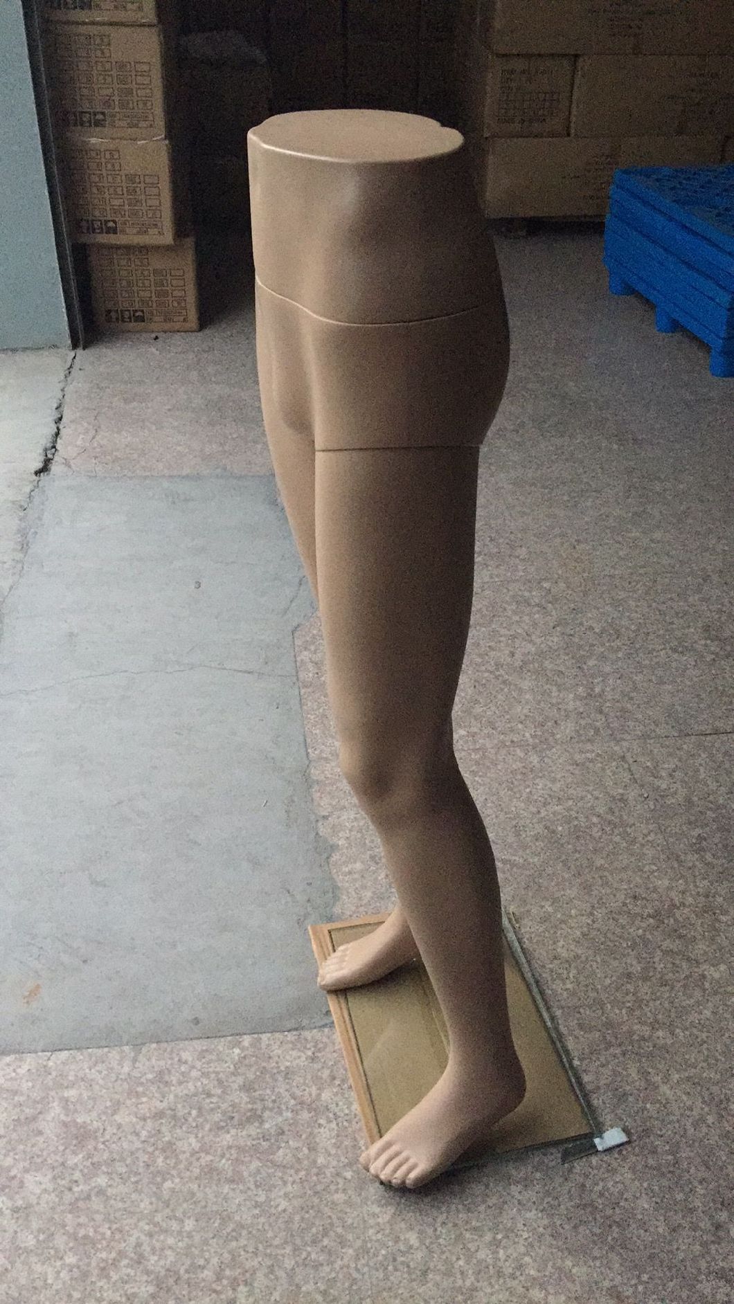 Plastic Male Standing Pant Half-Body Mannequin Model