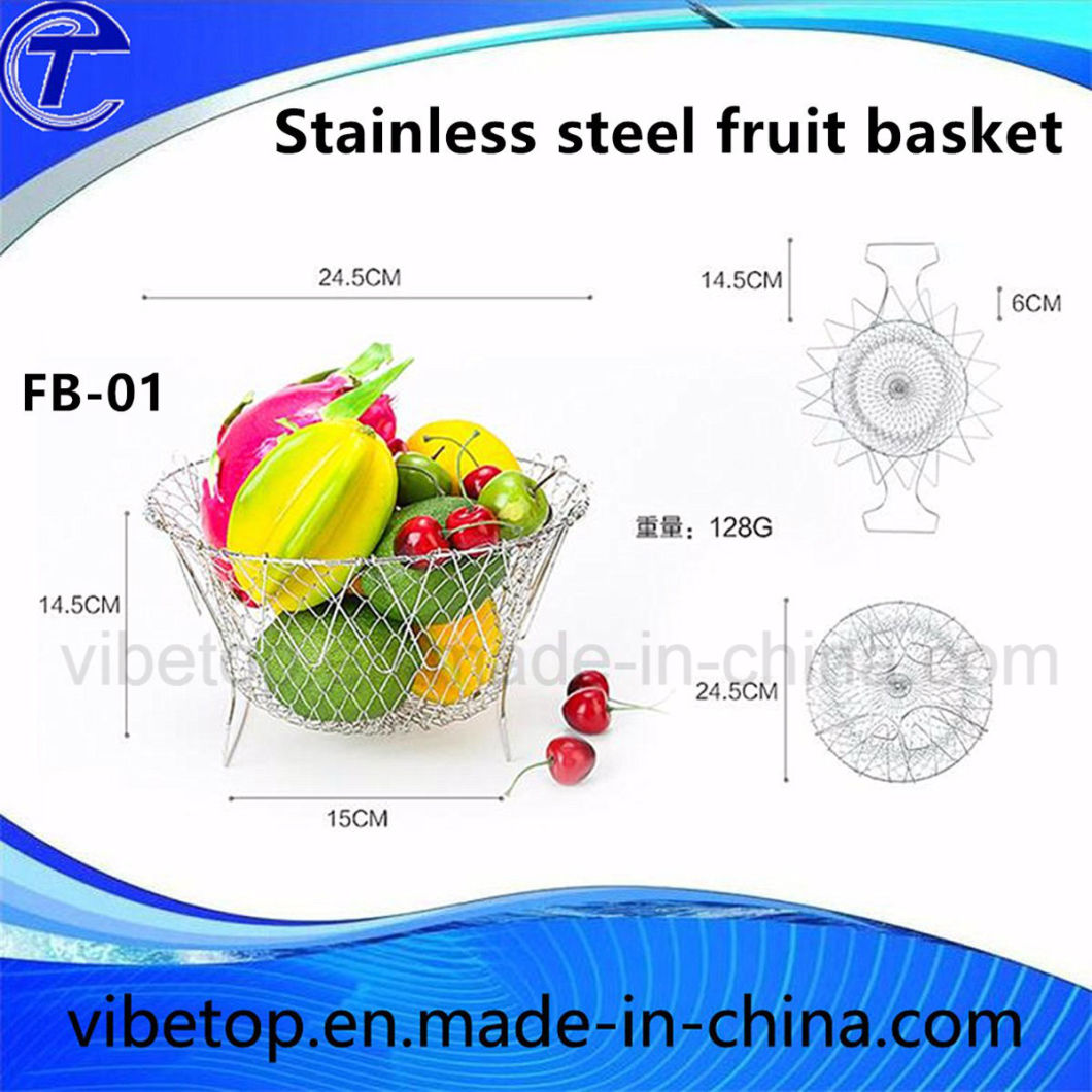 2018 Stainless Steel Dried Fruits/Vegetables/Fruits Basket (FB-02)