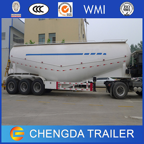 China 3 Axles Bulk Powder Semi-Trailer/ 45m3 Cement Bulk Trailer