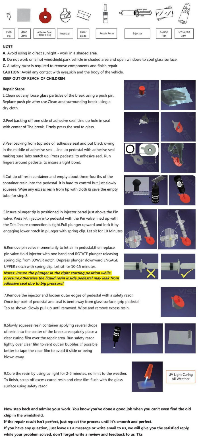 Visbella Window Repair Kits with Promotional Price