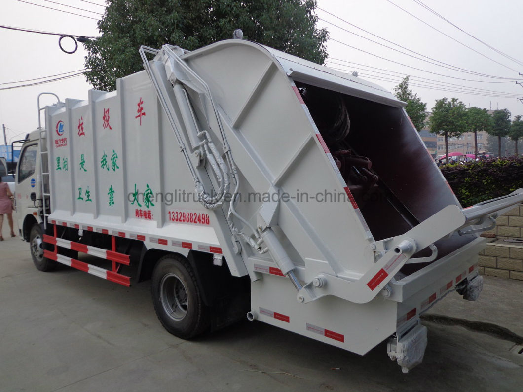 Q345b Self Loading 4X2 Dongfeng Compression Garbage Truck