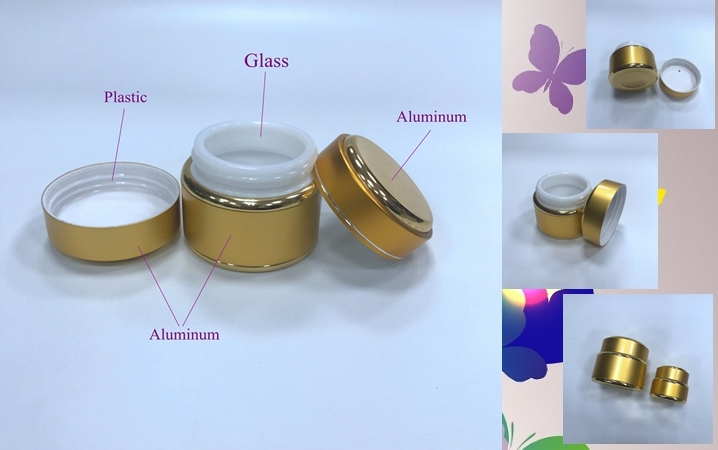 Wholesale Gel Cosmetic Container Aluminum Tin Silver Jar