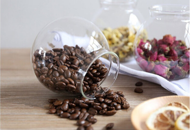 Air Tight Glass Food Storage Jar with Cork Lid