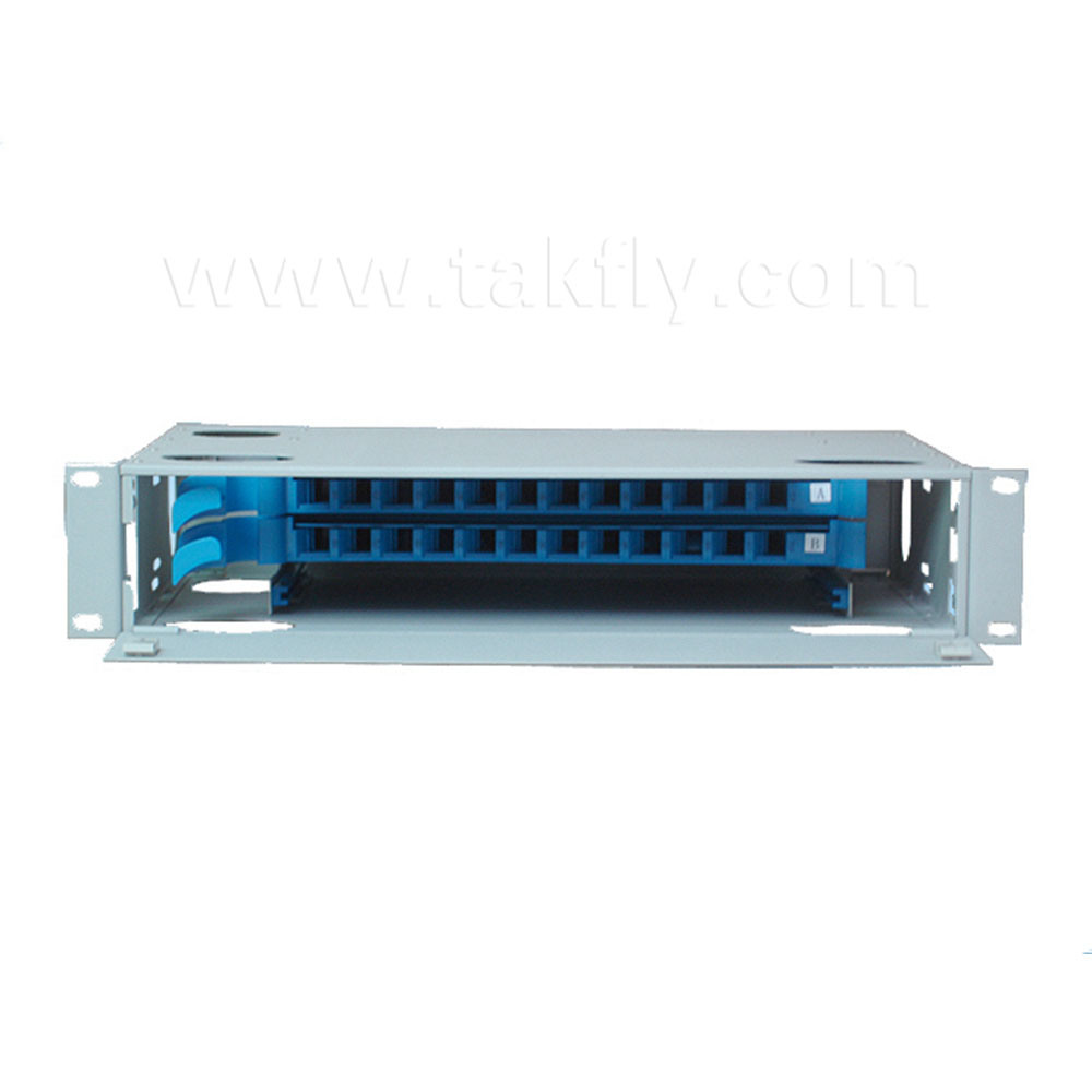 19'' 24 Cores Fixed Rack-Mount Fiber Optic Distribution Frame