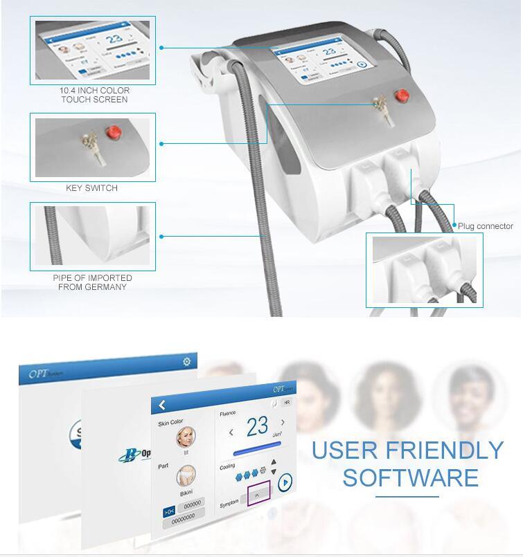 No Pain Permanent Hair Opt IPL Machine Removal