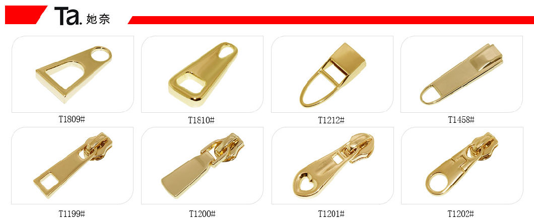 Custom Made Branded Metal Zipper Pullers for Quality Leather Products