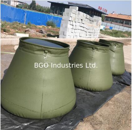 Military Onion Shape Water Storage Bladder Tank PVC Storage Tank