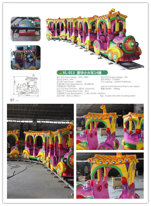 2017 New Attraction Park Equipment Amusement Kiddie Rides Track Train