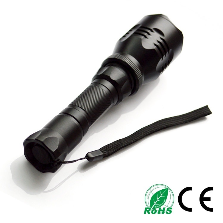 Aluminum CREE Q5 5W 5 Modes Rechargeable LED Torch