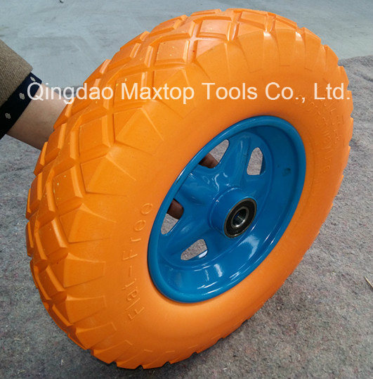 325-8 Solid Rubber Flat Free PU Foam Wheel