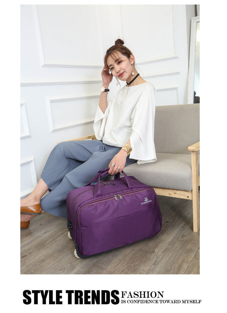 Business Travel Trolley Bag with Padded Laptop Compartment