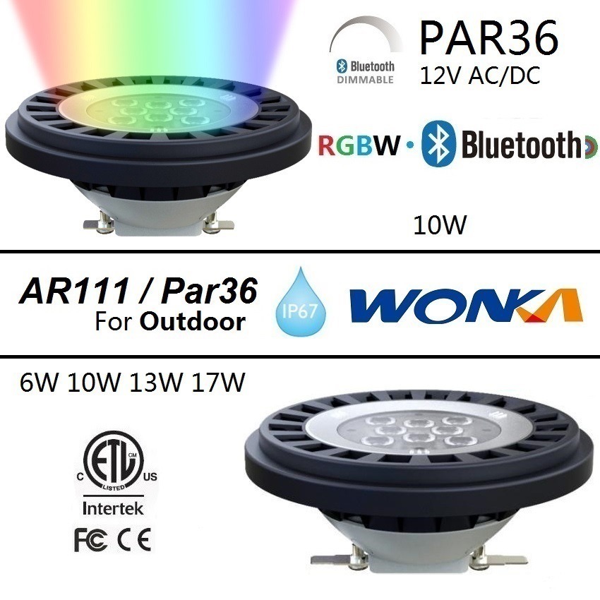 Waterproof RGB PAR36 LED Outdoor ETL 13W 17W 10W