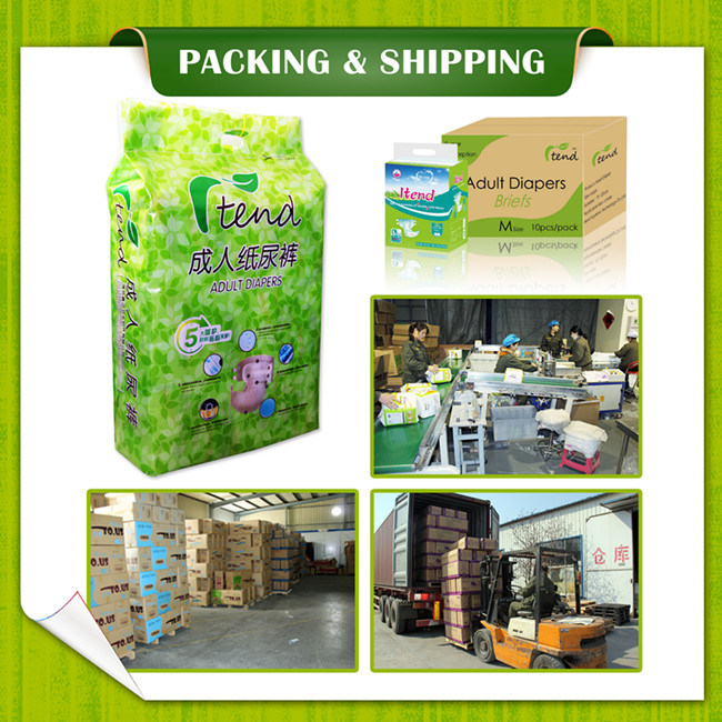 OEM Disposable Super Absorption Baby Print Abdl Adult Diaper for Senior/Elderly/Old People