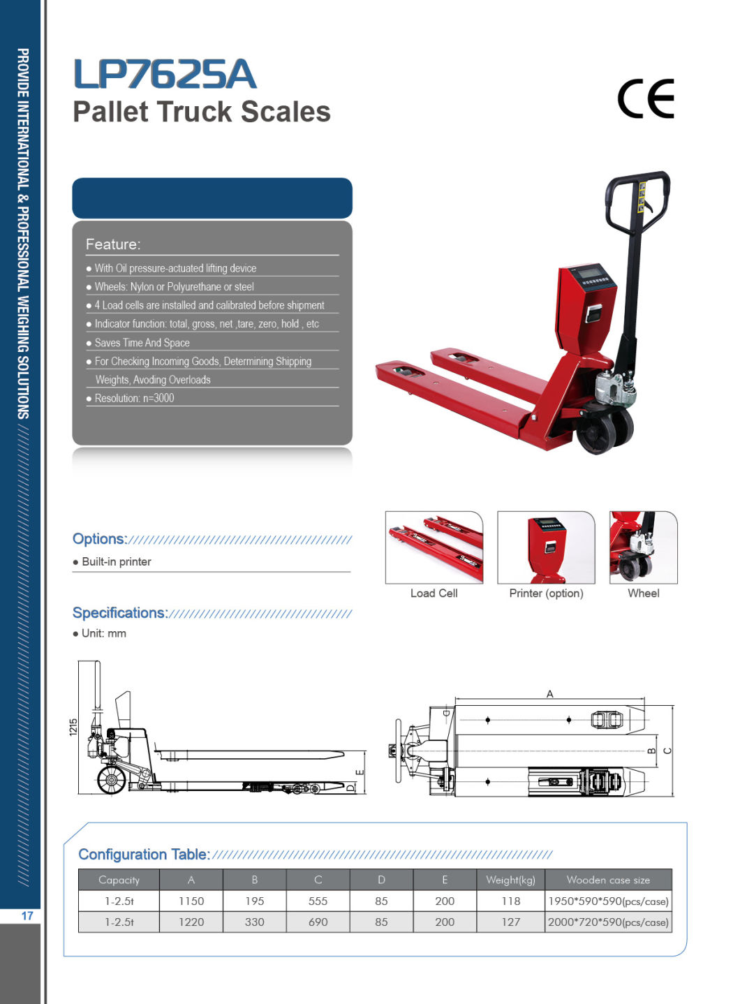 Digital Scale Balance Weighing Hand Pallet Truck Scale