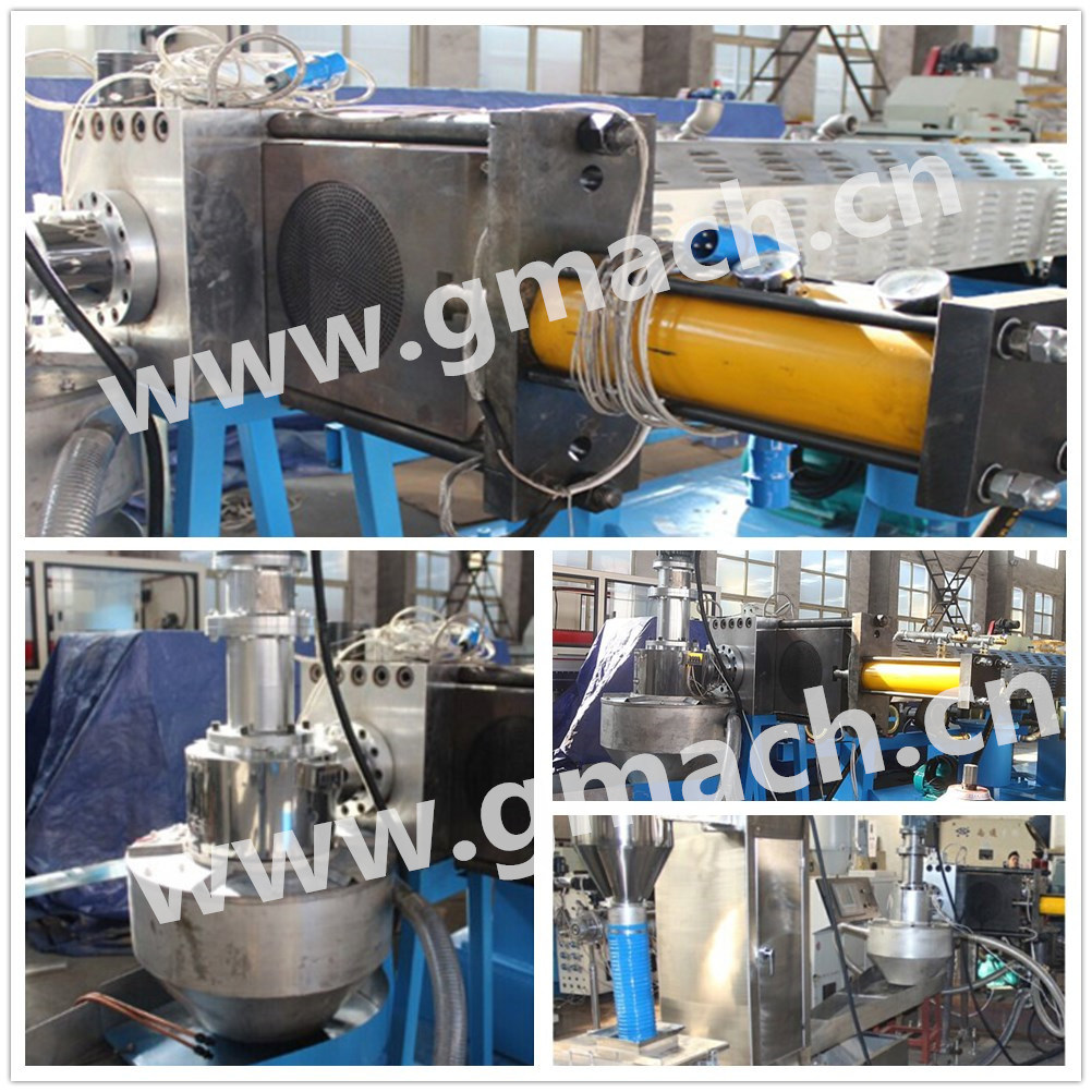 Two Stage PP/PE Film Recycling Machine/Water Ring Hot Face Cutting System/Pelletizing Extrusion System